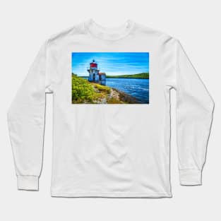 Squirrel Point Light Arrowsic Maine Long Sleeve T-Shirt